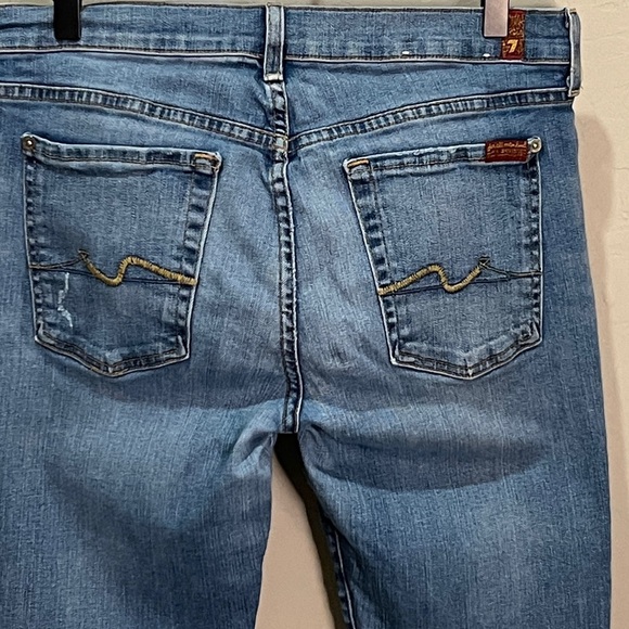 7 For All Mankind Seven Jeans Josephine Boyfriend Distressed Vintage Citizens - Picture 5 of 12